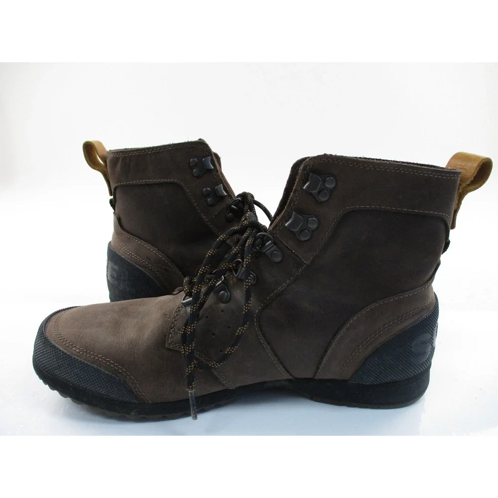 Sorel Ankeny Boots Men 12 Brown Waterproof Leather Utility Hiking NM2100-256